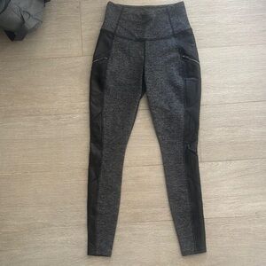 Athleta Gray and Black Leggings